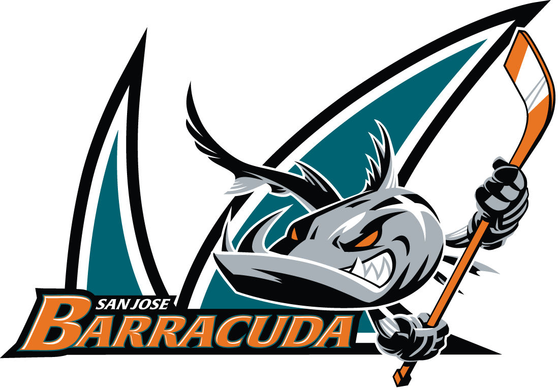 San Jose Barracuda 2015-2018 Primary Logo iron on heat transfer...